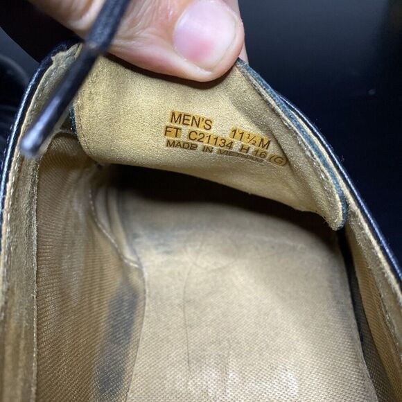 Cole Haan Zerogrand Oxford Mens 11.5 Black Leather Wingtip Longwing Shoes C21134 - Picture 9 of 12